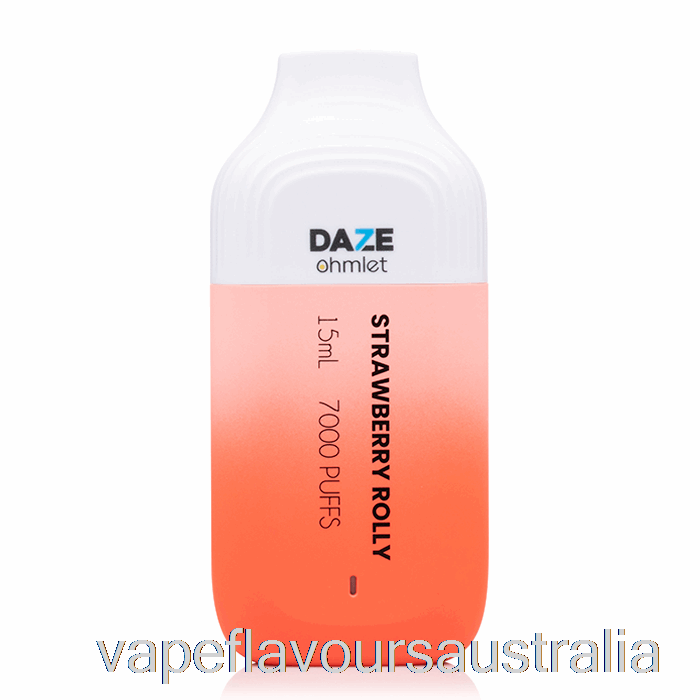 Vape Nicotine Australia 7 Daze OHMLET 7000 Disposable Strawberry Rolly